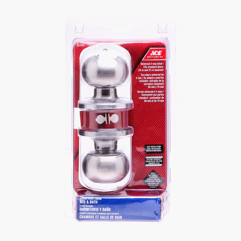 Ace Hardware Stainless Steel Col Lockset