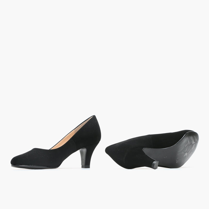 116 AIDA/BLACK/5/NODIM PARISIAN BASIC AIDA HEELED PUMPS