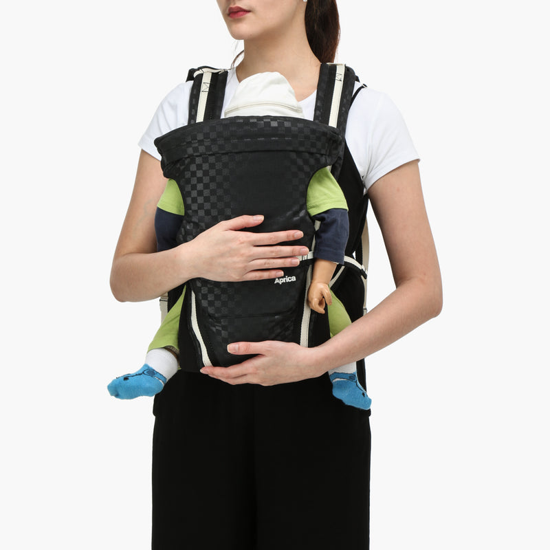 Aprica Pitta-Lattice Baby Carrier (Black)