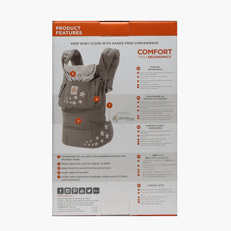 Ergobaby Original 3-Position Baby Carrier (Galaxy Gray)