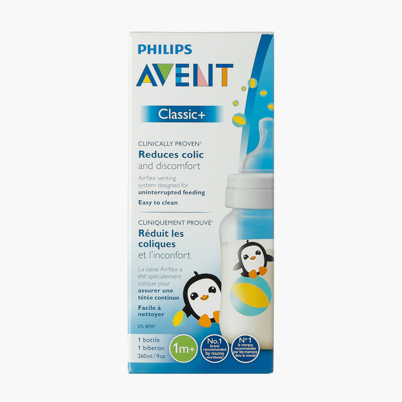 Avent Penguin Classic+ Feeding Bottle 260ml