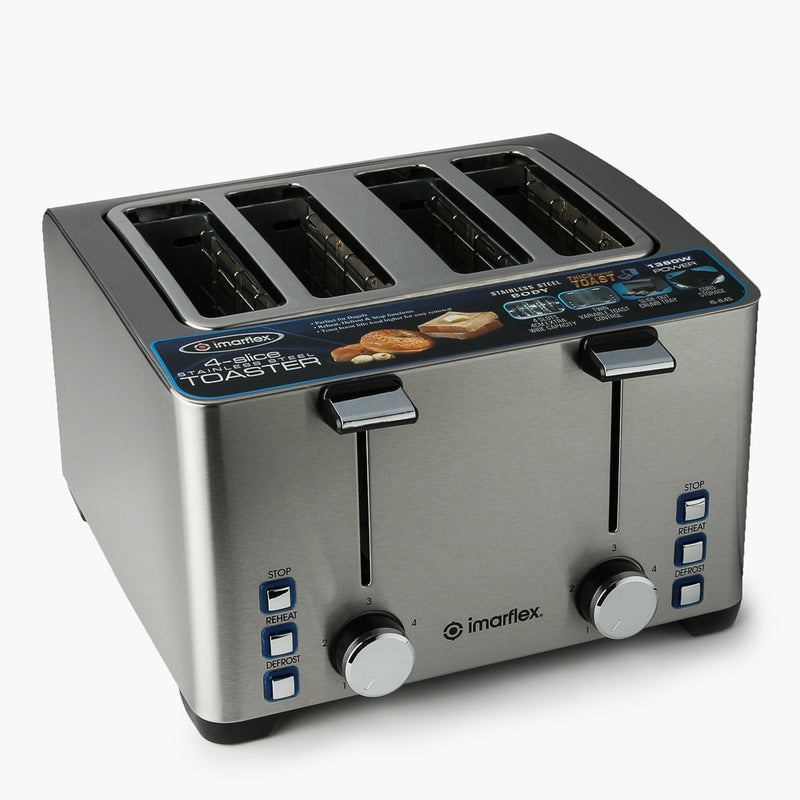 Imarflex 4-slice Stainless Steel Toaster IS-84S