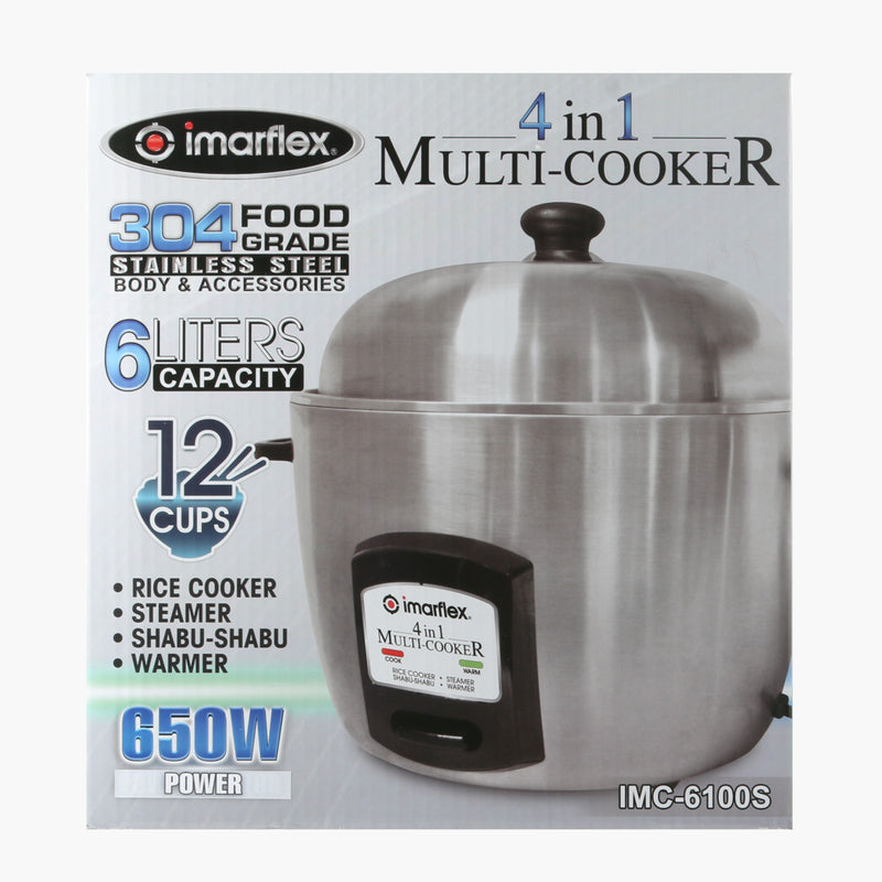 Imarflex IMC-6100S 4-in-1 Multi-Cooker 6L