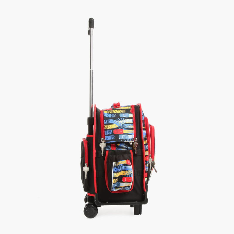 Disney Cars Boys Trolley Bag Set (Multicolored)