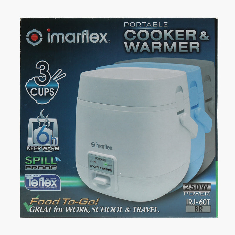 Imarflex IRJ-60T Portable Rice Cooker (White)