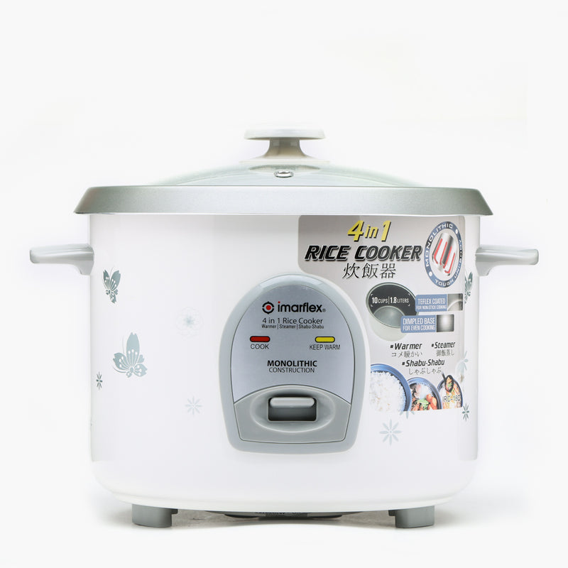 Imarflex IRC-18Q Rice Cooker with Steamer 1.8L