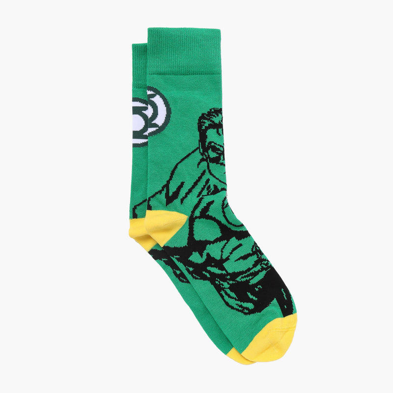 DC Comics Justice League Green Lantern Crew Socks (Green)