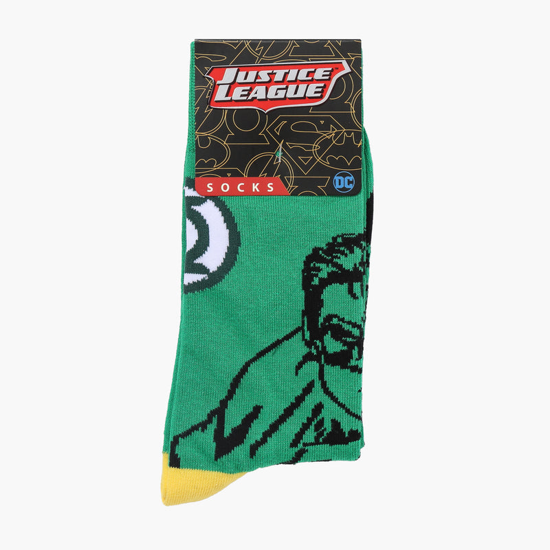 DC Comics Justice League Green Lantern Crew Socks (Green)