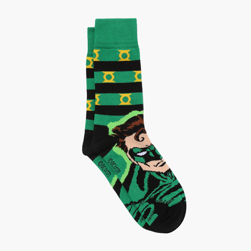 DC Comics Justice League Green Lantern Crew Socks (Green)