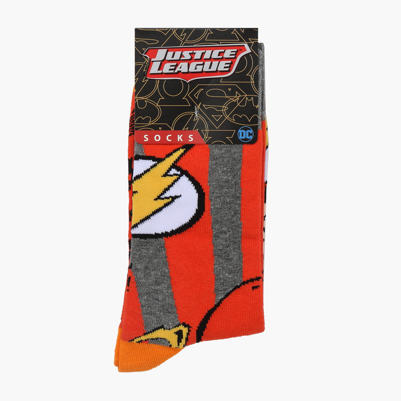 DC Comics Justice League The Flash Crew Socks (Red)