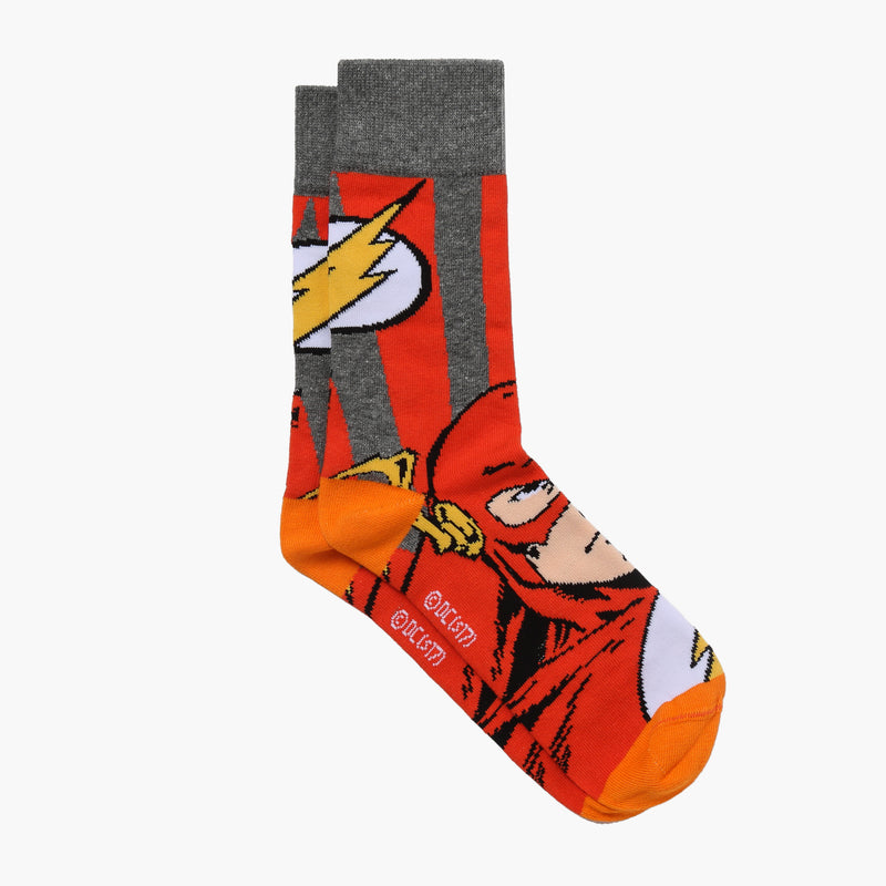 DC Comics Justice League The Flash Crew Socks (Red)