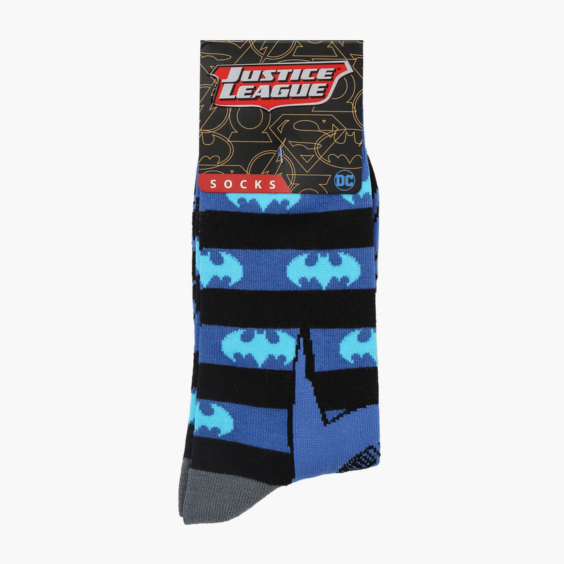 DC Comics Justice League Batman Crew Socks (Blue)