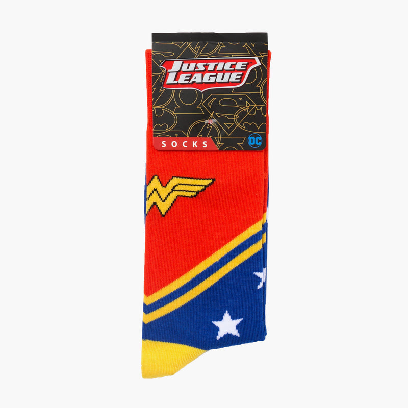 DC Comics Justice League Wonder Woman Crew Socks (Red/Blue)