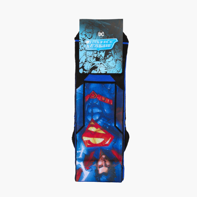 DC Comics Justice League Superman Sports Crew Socks (Blue/Black)