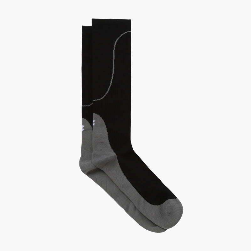 For Bare Feet Mens Surge Compression Sports Crew Socks (Black)