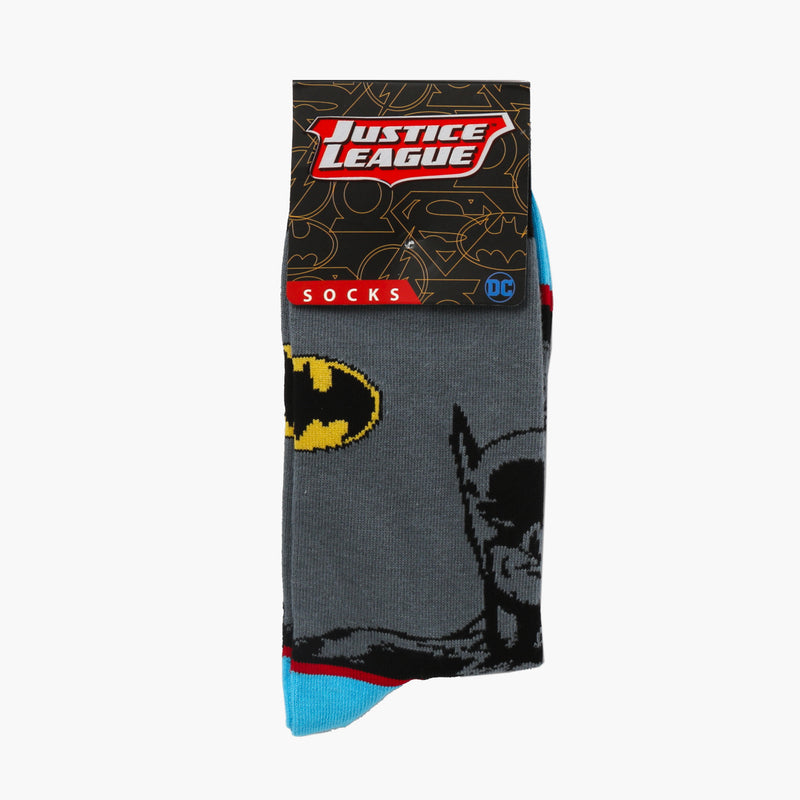 DC Comics Justice League Batman Crew Socks (Grey)