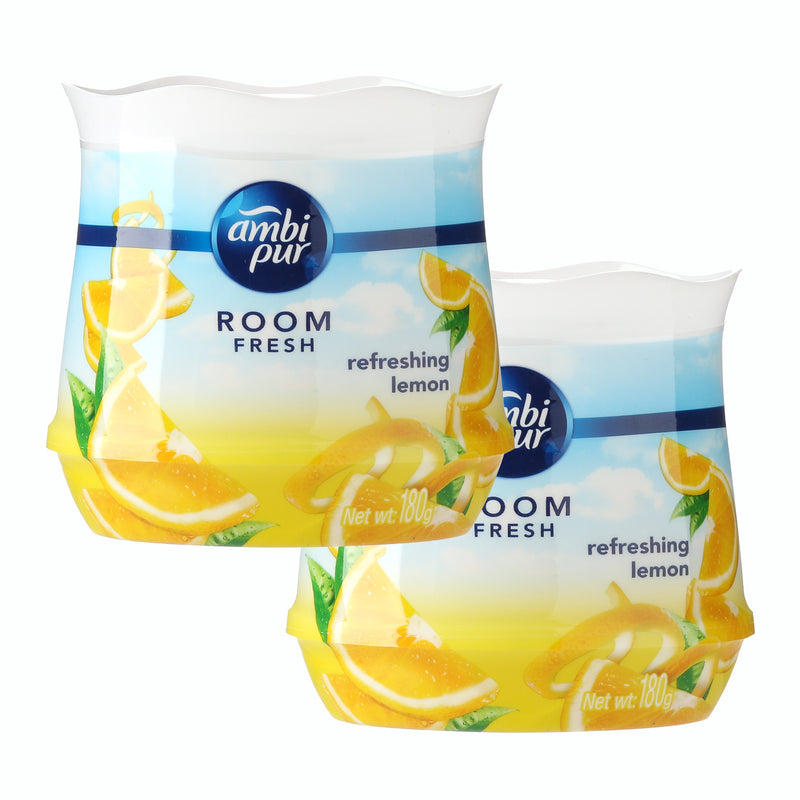 Ambipur Room Fresh Air Refreshing Gel Value Pack - Refreshing Lemon