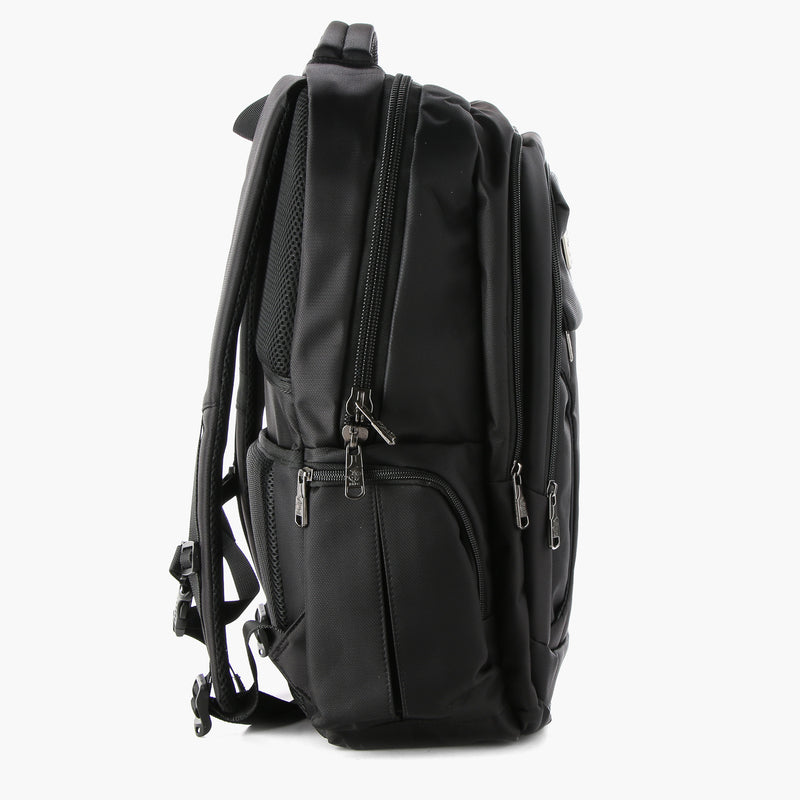 Beverly Hills Polo Club Mens 078 Backpack (Black and Gray)