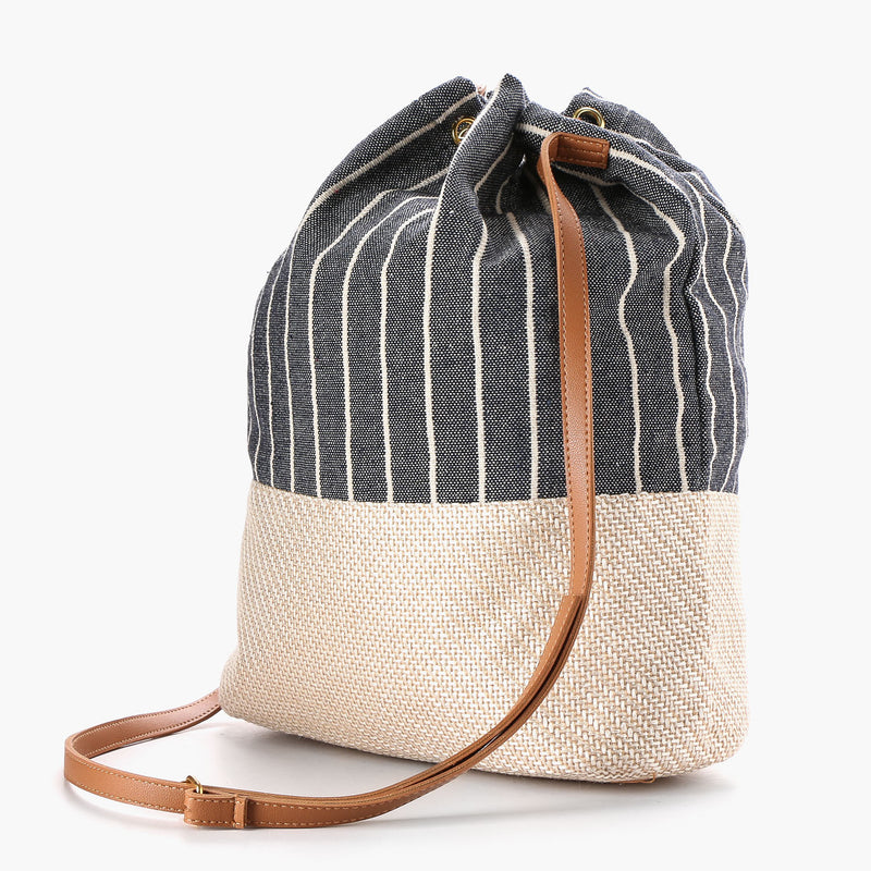 SLINGBUCKE/NAVYB/NOSIZ/NODIM TROPIKO BY KULTURA SLING BUCKET BAG (NAVY BLUE)