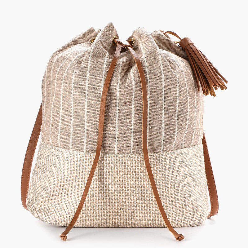 SLINGBUCKE/NATUR/NOSIZ/NODIM TROPIKO BY KULTURA SLING BUCKET BAG (NATURAL)