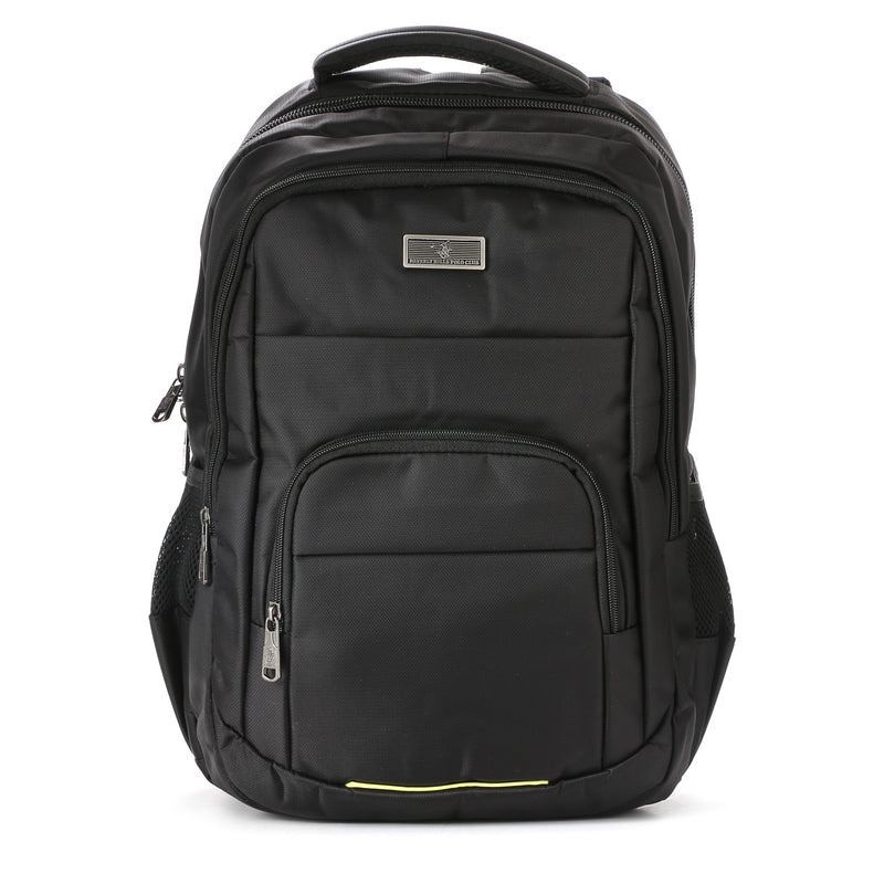 Beverly Hills Polo Club Mens 080 Backpack (Black and Yellow)