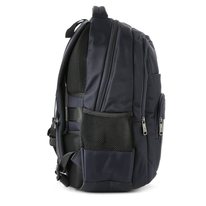 Beverly Hills Polo Club Mens 080 Backpack (Navy blue and Yellow)