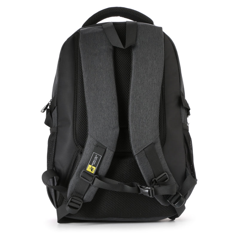 Beverly Hills Polo Club Mens 081 Backpack (Black and Yellow)