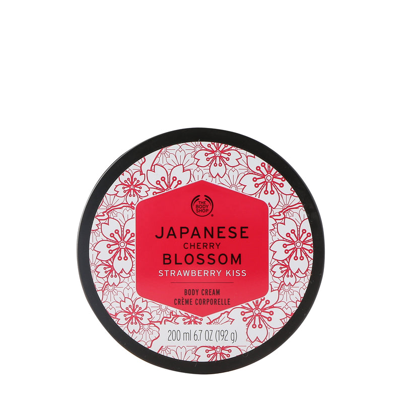 The Body Shop Japanese Cherry Blossom Strawberry Kiss Body Cream 200mL