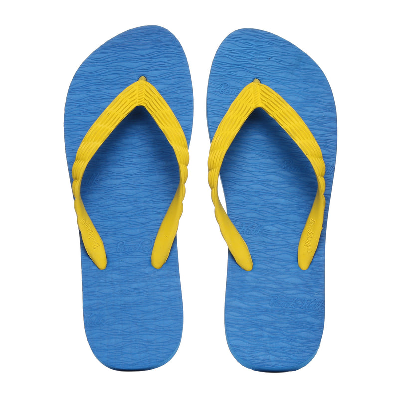 BEACHWALK  THONGS     PLAIN   BLU/YEL MONOSOLE 56 BEACHWALK MONOSOLE FLIP-FLOPS