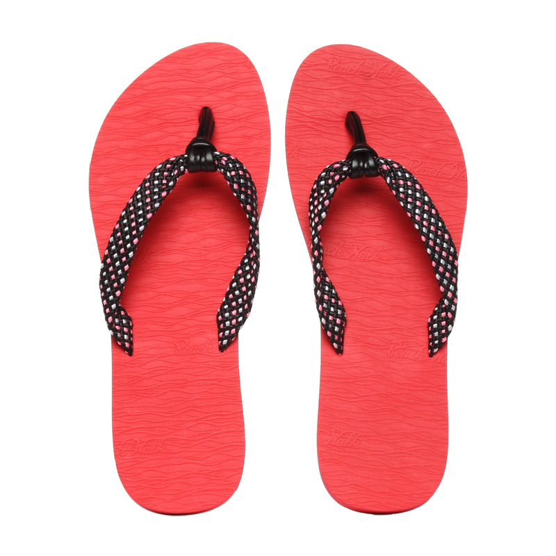 RIABEACHWA/RED/5/NODIM BEACHWALK RIA THONG RUBBER SLIPPERS