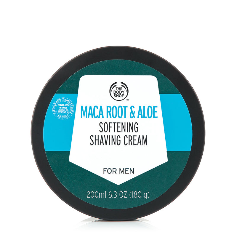 The Body Shop Maca Root & Aloe Softening Shaving Cream For Men 200ml