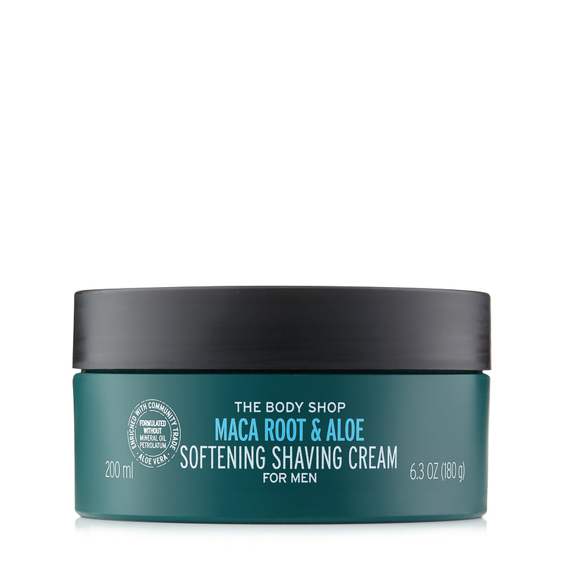 The Body Shop Maca Root & Aloe Softening Shaving Cream For Men 200ml