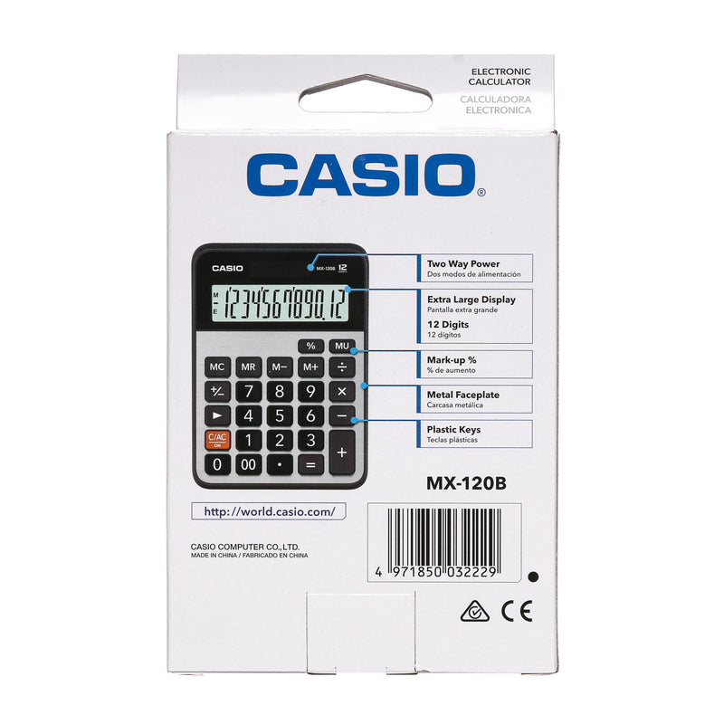 Casio MX-120S Desktop Calculator