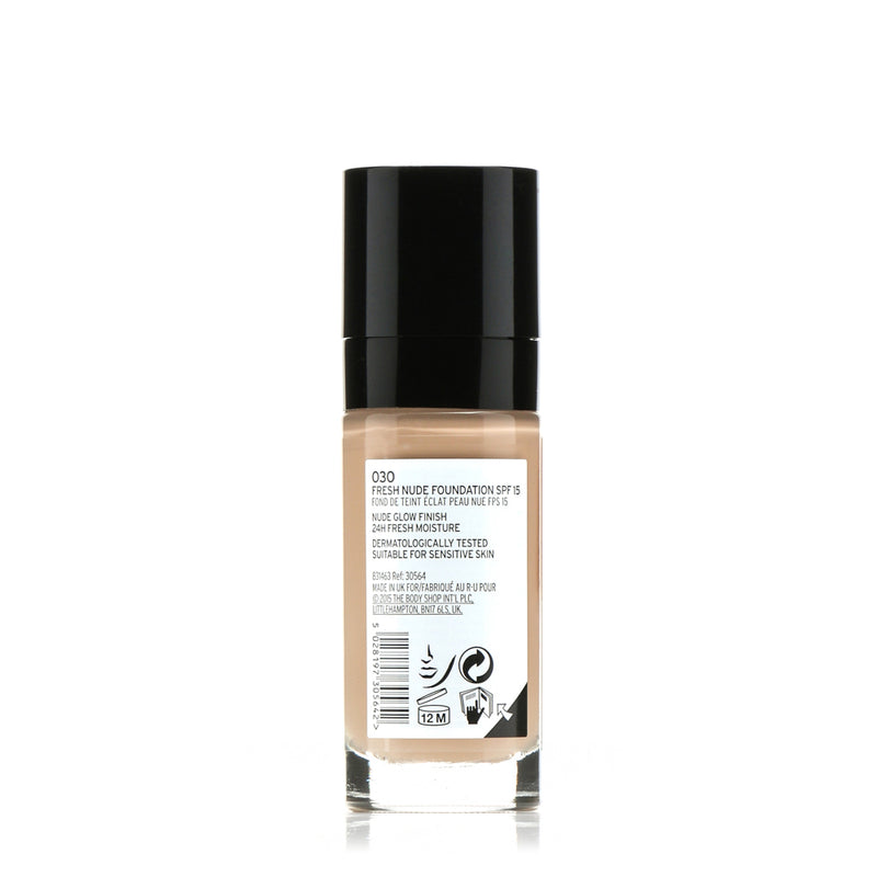 The Body Shop Fresh Nude Foundation SPF15 Sahara Light 030 30 mL