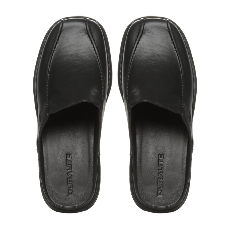 DURALITE ENZO MULES BLK 5 DURALITE ENZO SLIP ON MOLDED SHOES