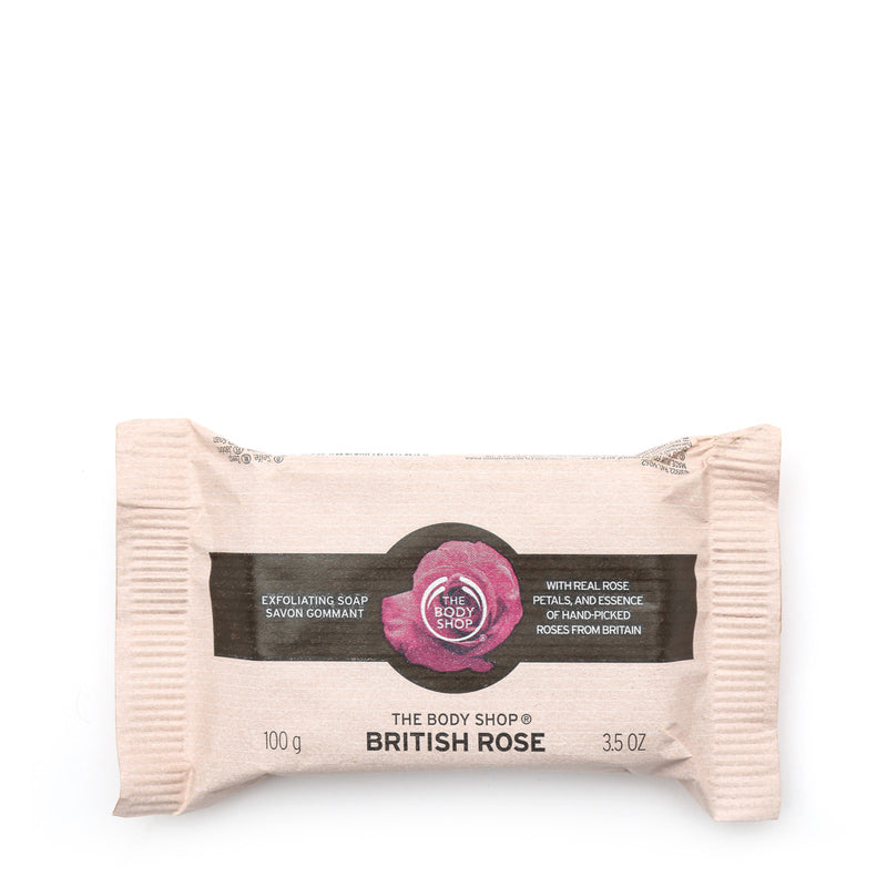 The Body Shop British Rose Exfoliating Soap 100g