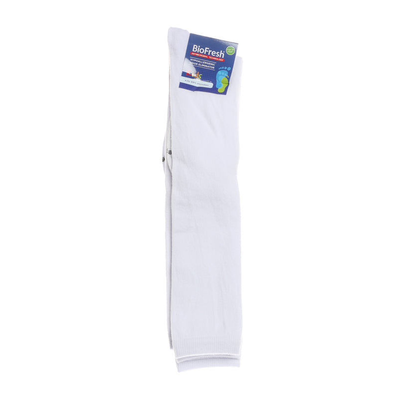 BioFresh Girls Knee Length Socks 3-Pair Set in White