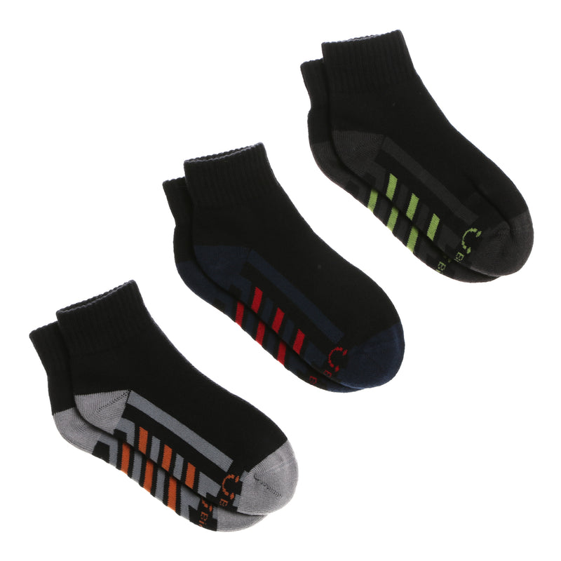 BioFresh Boys Sports Ankle Socks 3-Pair Set