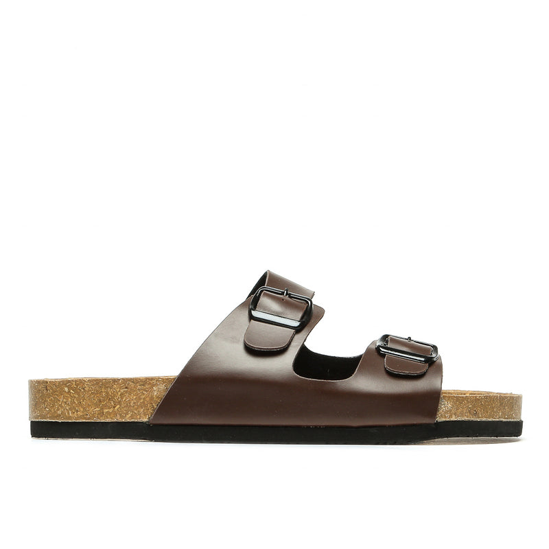 MIKOMILANO/BROWN/10/NODIM MILANOS MIKO1 2BAND W/BUCKLE SANDALS