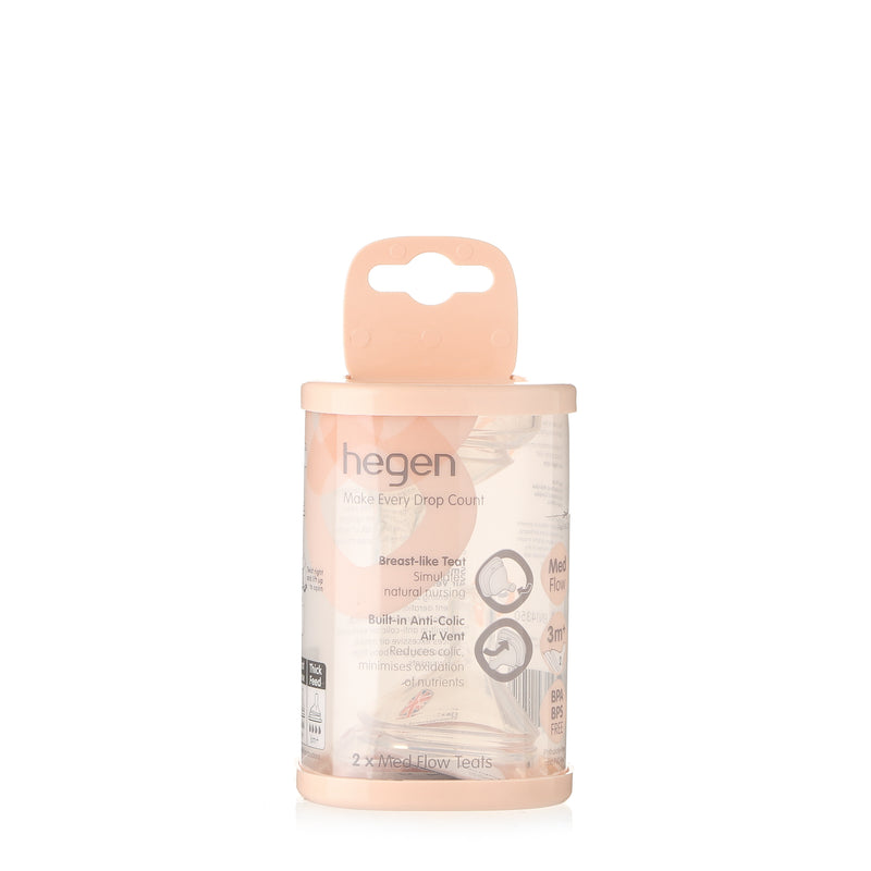 Hegen 2-piece Medium Flow Bottle Nipple Set