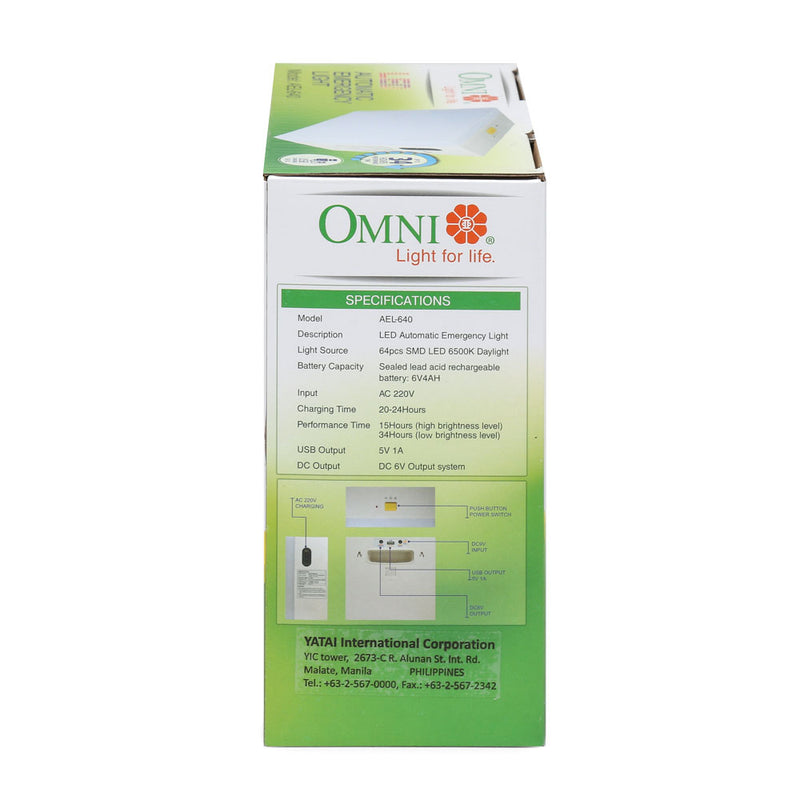 Omni LED Automatic Emergency Light AEL-640