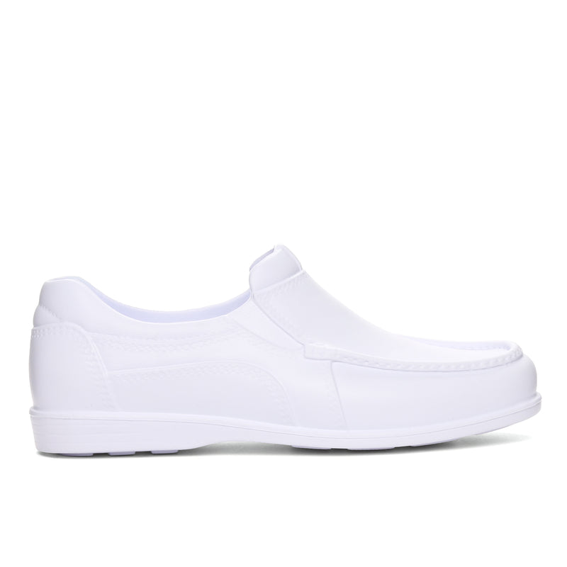 DURALITE   SLIP ON    SQR TOE RAUL SON SQR WHT 5 DURALITE RAUL SLIP ON MOLDED SHOES