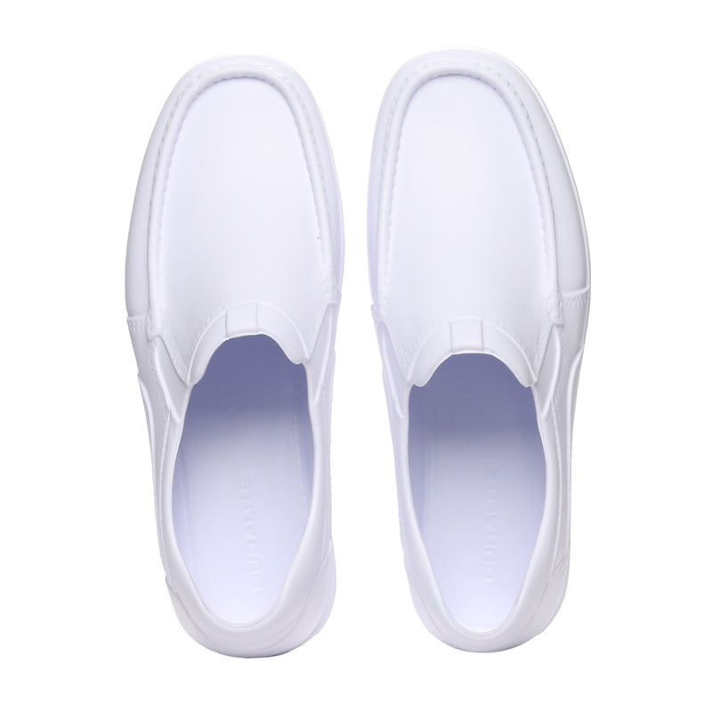 DURALITE   SLIP ON    SQR TOE RAUL SON SQR WHT 5 DURALITE RAUL SLIP ON MOLDED SHOES