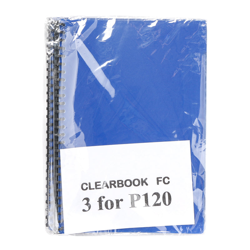 SM Stationery 3pcs. Refillable Clear Book FC Size