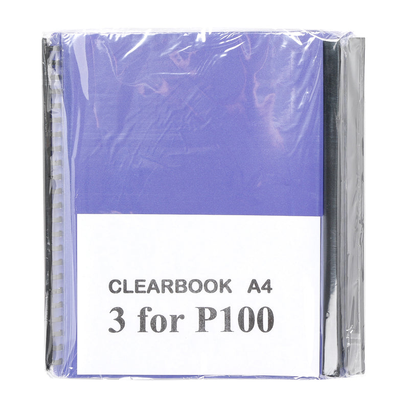 SM Stationery 3pcs. Refillable Clear Book A4 Size