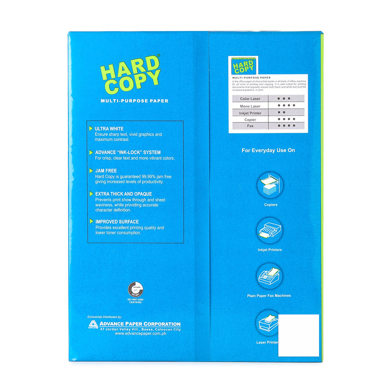 Advance Hard Copy Multi-purpose Paper Short Sub 24 (1 Ream)