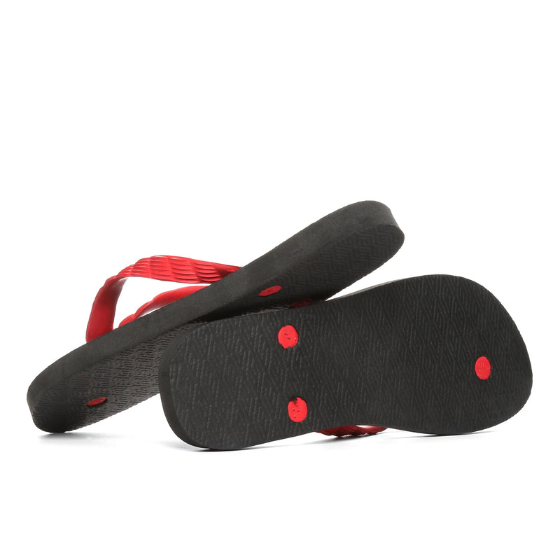 BEACHWALK  THONGS     PLAIN   BLK/RED MONOSOLE 56 BEACHWALK MONOSOLE FLIP-FLOPS