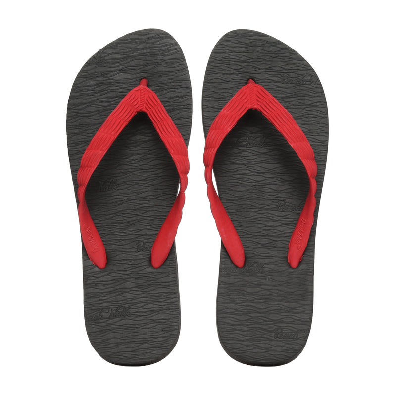 BEACHWALK  THONGS     PLAIN   BLK/RED MONOSOLE 56 BEACHWALK MONOSOLE FLIP-FLOPS