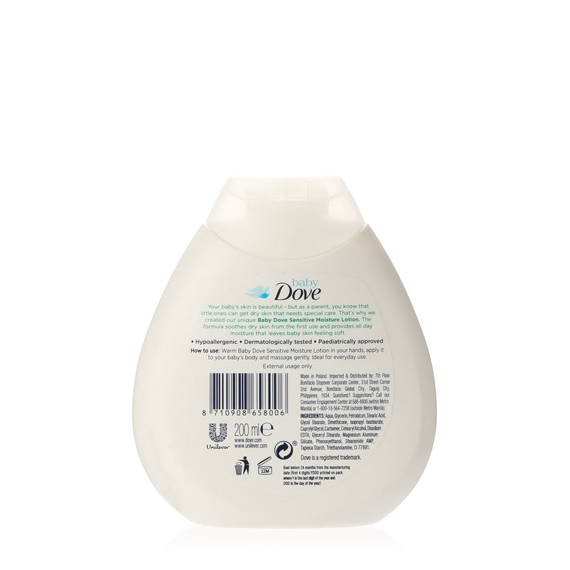 Baby Dove Sensitive Moisture Nourishing Baby Lotion 200ml