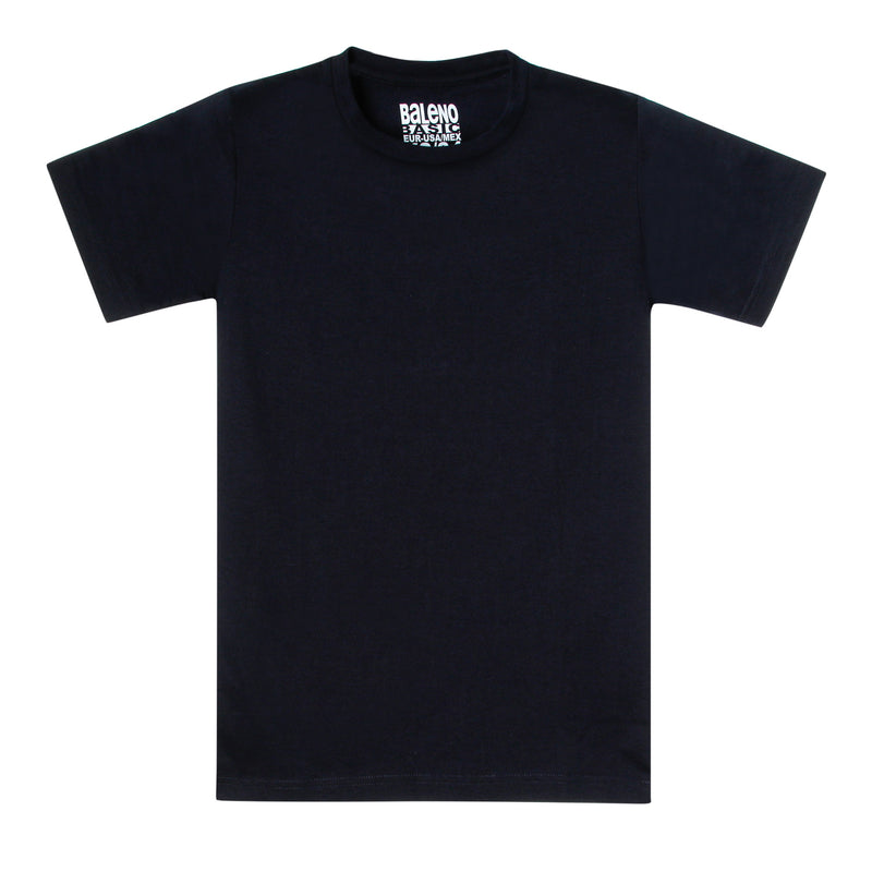 BALENO BASIC ROUNDNECK TEE NAVY S Baleno 11127289 Plain Roundneck Short Sleeved Tees Navy Blue S